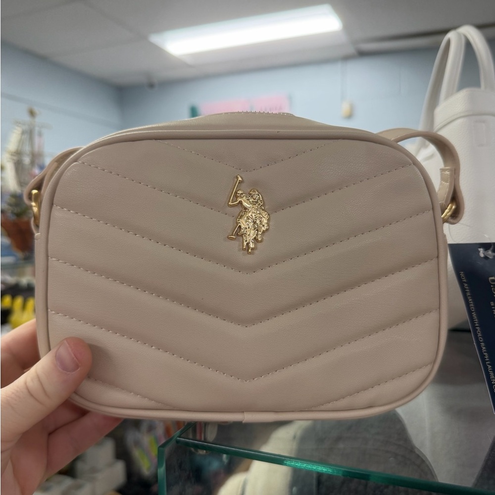 U.S. Polo Assn. Taupe Crossbody Bag